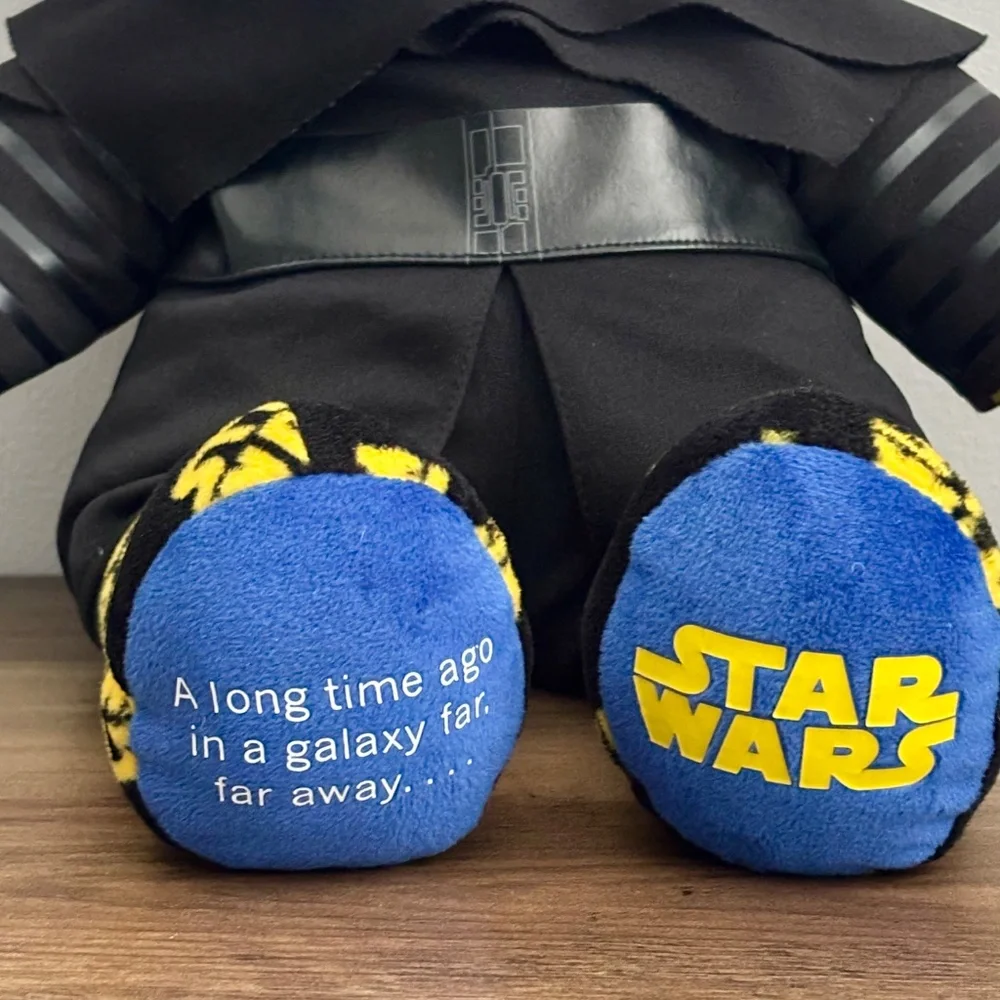 Build A Bear STAR WARS LOGO Teddy Bear Plush Yellow Black KYLO REN OUTFIT 2015